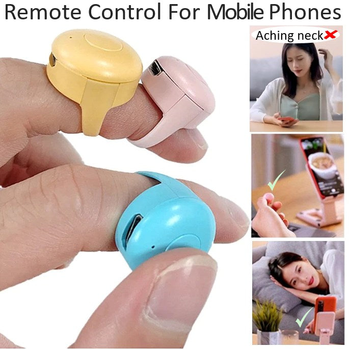 🔥Upgraded Bluetooth Fingertip Remote Control Ring Page Turner