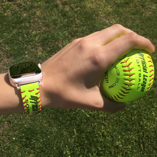 Apple Watch strap made from the leather cover of a real baseball ✨ Clearance Sale-50% OFF💥