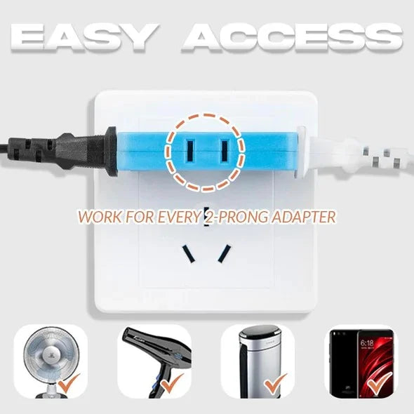 🔥Summer hot sale - 49% OFF)180 Degrees Rotatable Socket Converter