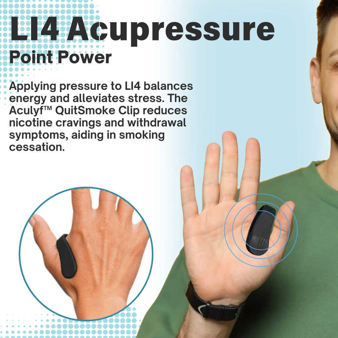 Aculyf™ QuitSmoke Acupressure Point Clip - 👩‍⚕️ Recommended by Experts! 🔥 80% Limited Discounts! 💰