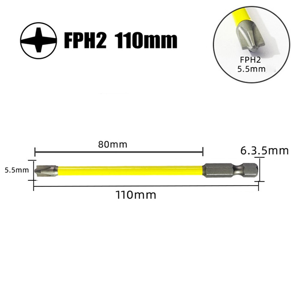 110mm new upgraded strong magnetic non-slip ten-head screwdriver