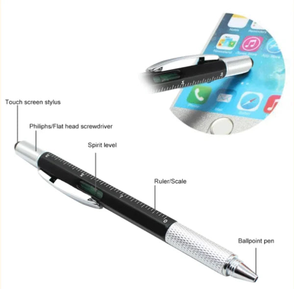 6 in 1 Multi-functional Stylus Pen