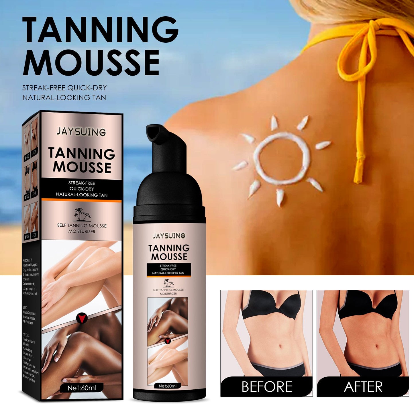 Jaysuing™Self Tanning Mousse Spray