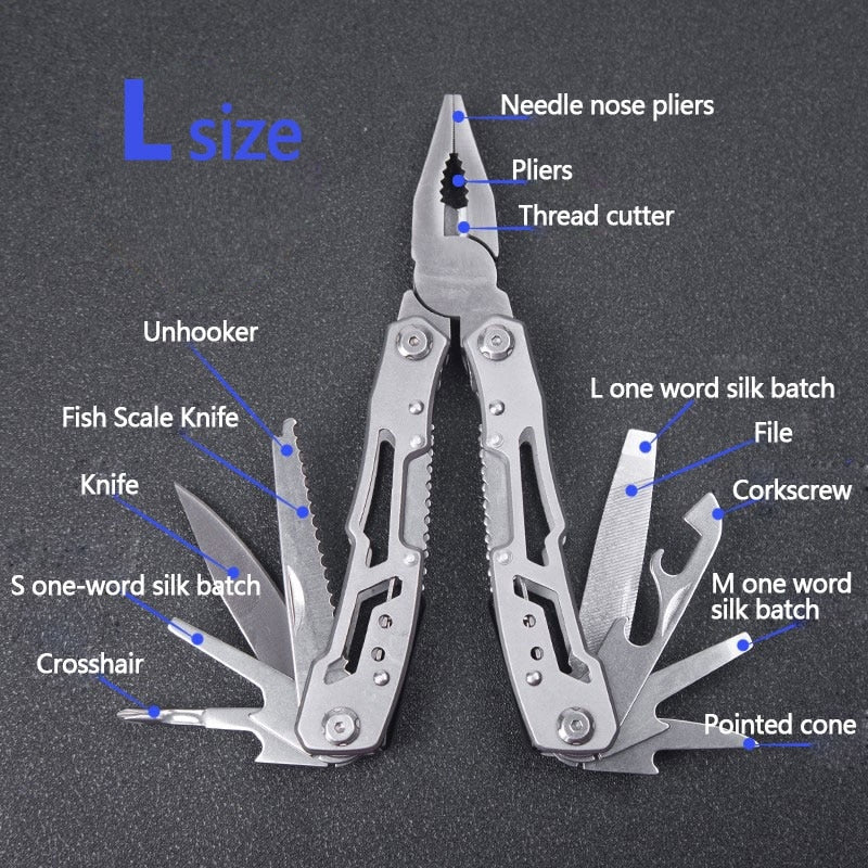 12 in 1 Dire Wolf Multifunctional Combination folding pliers