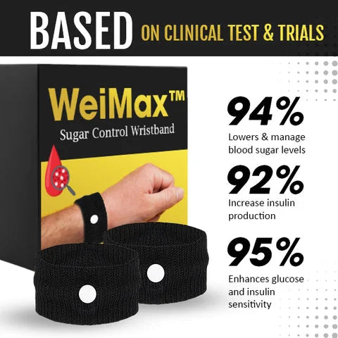 WeiMax™ Antihypertensive and blood sugar wristband