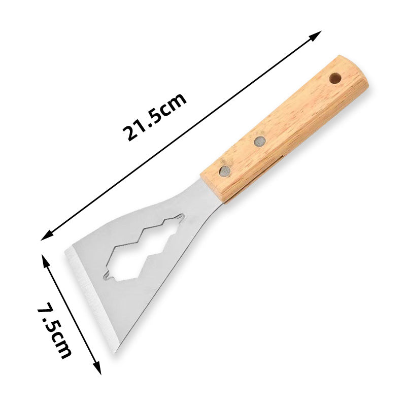 Multifunction Putty Knife with Wooden Handle