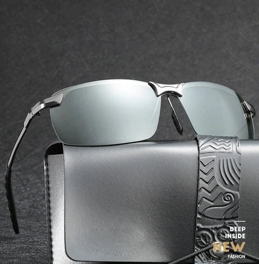 2022 New Fashion Men's Photochromic Sunglasses with Polarized Lens！