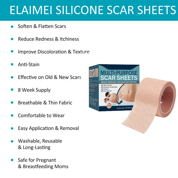 ELAIMEI™ Medical Soft Silicone Gel Tape for Scar Removal