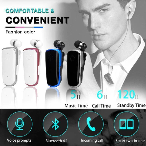 ✨Collar-clip Bluetooth Headset