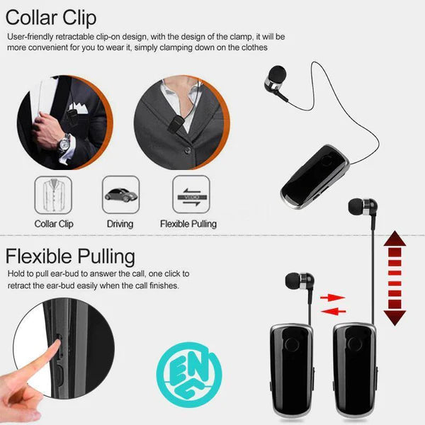 ✨Collar-clip Bluetooth Headset