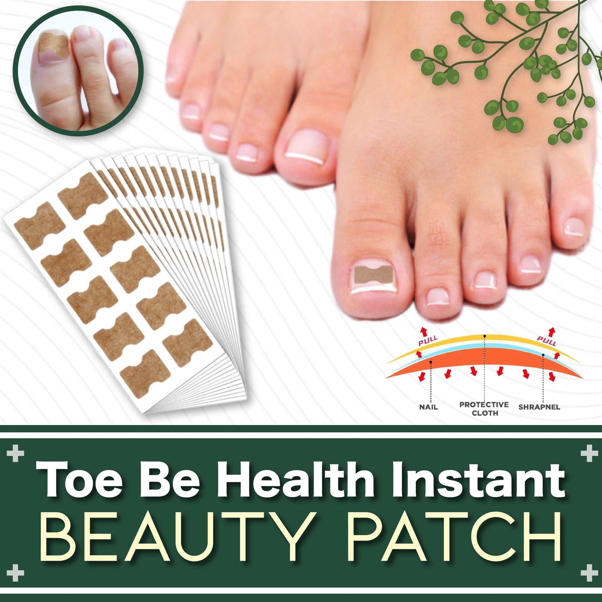 Toe Be Health Instant Beauty Patch(10pcs) 1668 